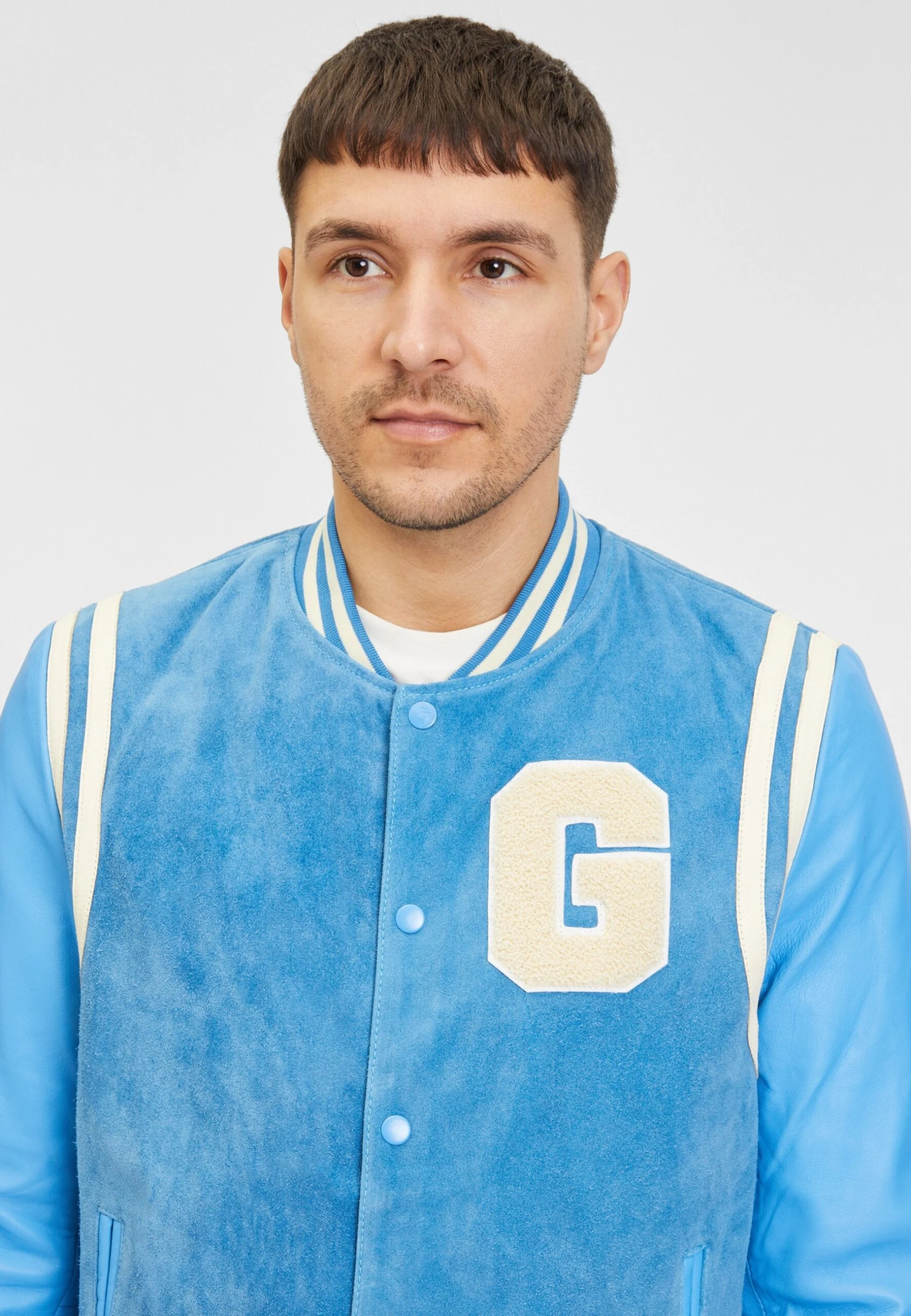 Goosecraft Gc Melrose - Leren Jas - Blaugrau 6 Goosecraft Gc Melrose - Leren Jas - Blaugrau - Afbeelding 4