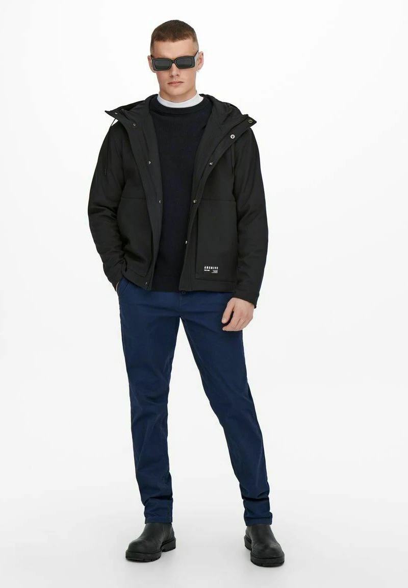 Only & Sons Onsaslan - Lichte Jas - Black 4 Only & Sons Onsaslan - Lichte Jas - Black - Afbeelding 2