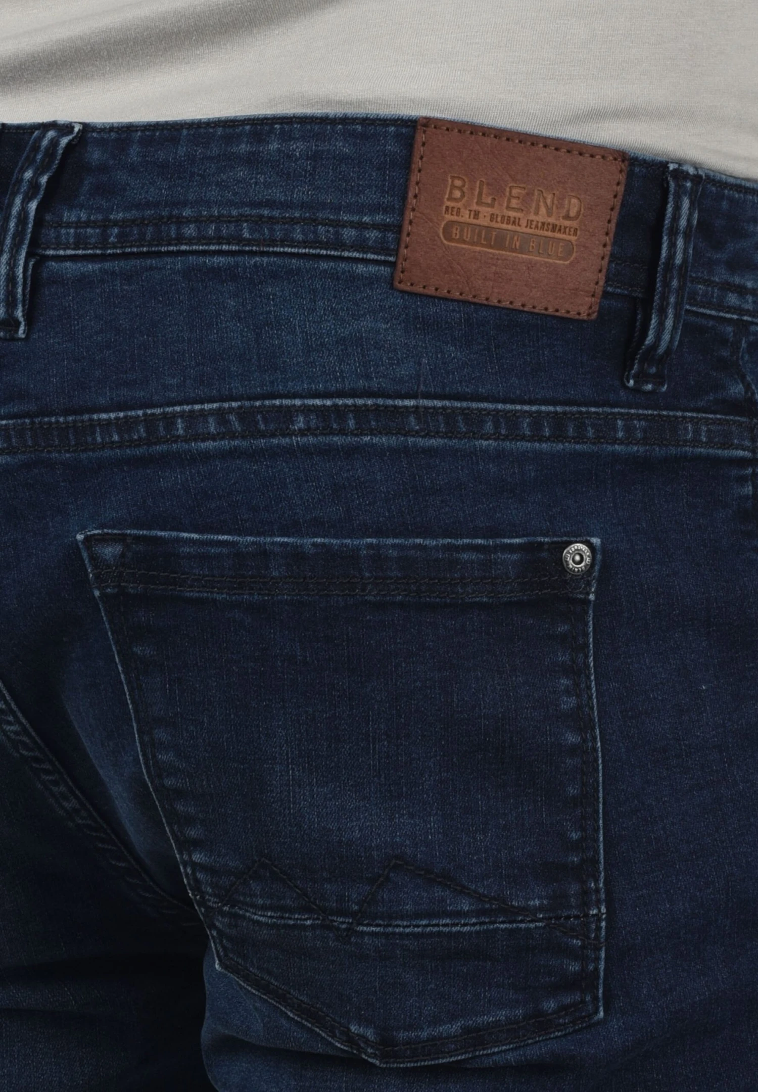 Blend Bhbengo - Straight Leg Jeans - Denim Darkblue 7 Blend Bhbengo - Straight Leg Jeans - Denim Darkblue - Afbeelding 5