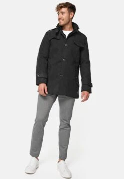 Indicode Jeans Brandan - Halflange Jas - Anthracite -Jack and Jones Verkoopwinkel dc9b471ddbfd44b7a42363ff19014804