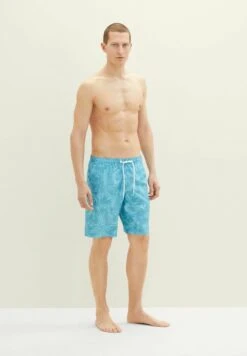 Tom Tailor Gemusterte - Zwemshorts - Blue Tibetan Stone Leaf Design -Jack and Jones Verkoopwinkel dcf167a904754d98bc8e2dc11586c510