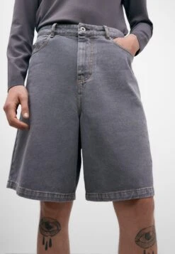 ADOLFO DOMINGUEZ Relaxed Fit - Jeansshort - Light Grey