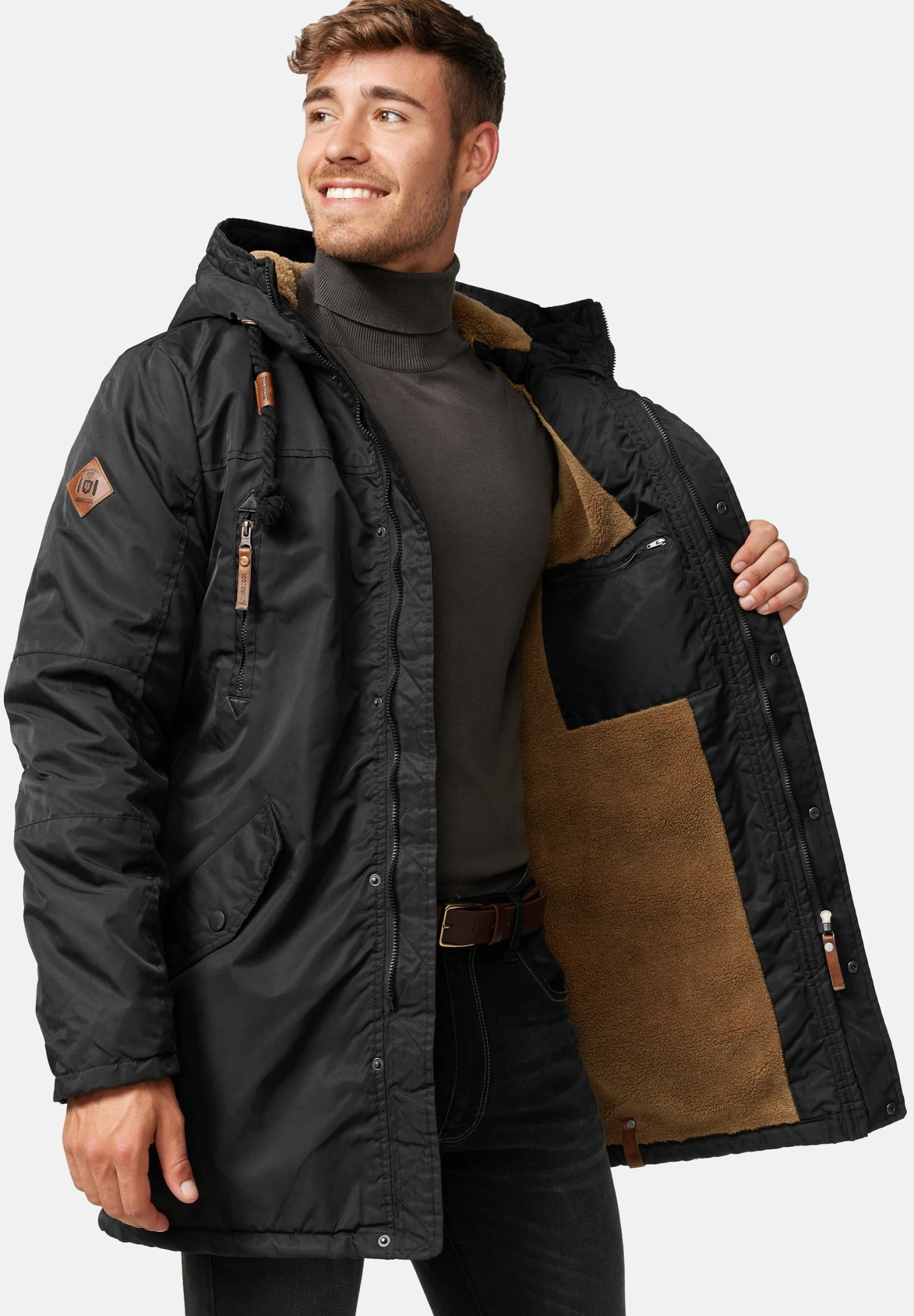 Indicode Jeans Bardsley - Winterjas - Black 5 Indicode Jeans Bardsley - Winterjas - Black - Afbeelding 3