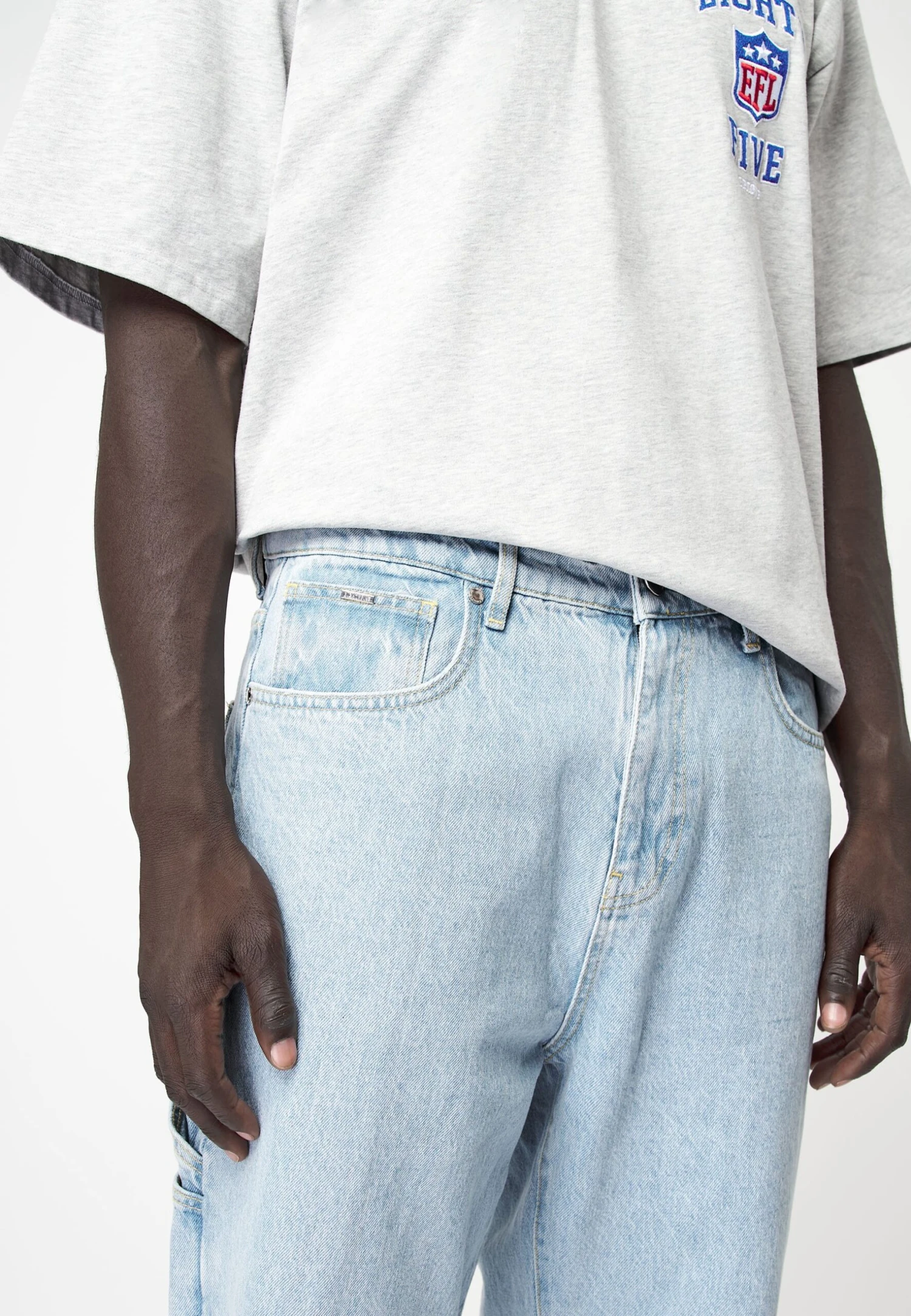 Baggy With Loop - Relaxed Fit Jeans - Vintage Blue 8 Baggy With Loop - Relaxed Fit Jeans - Vintage Blue - Afbeelding 6