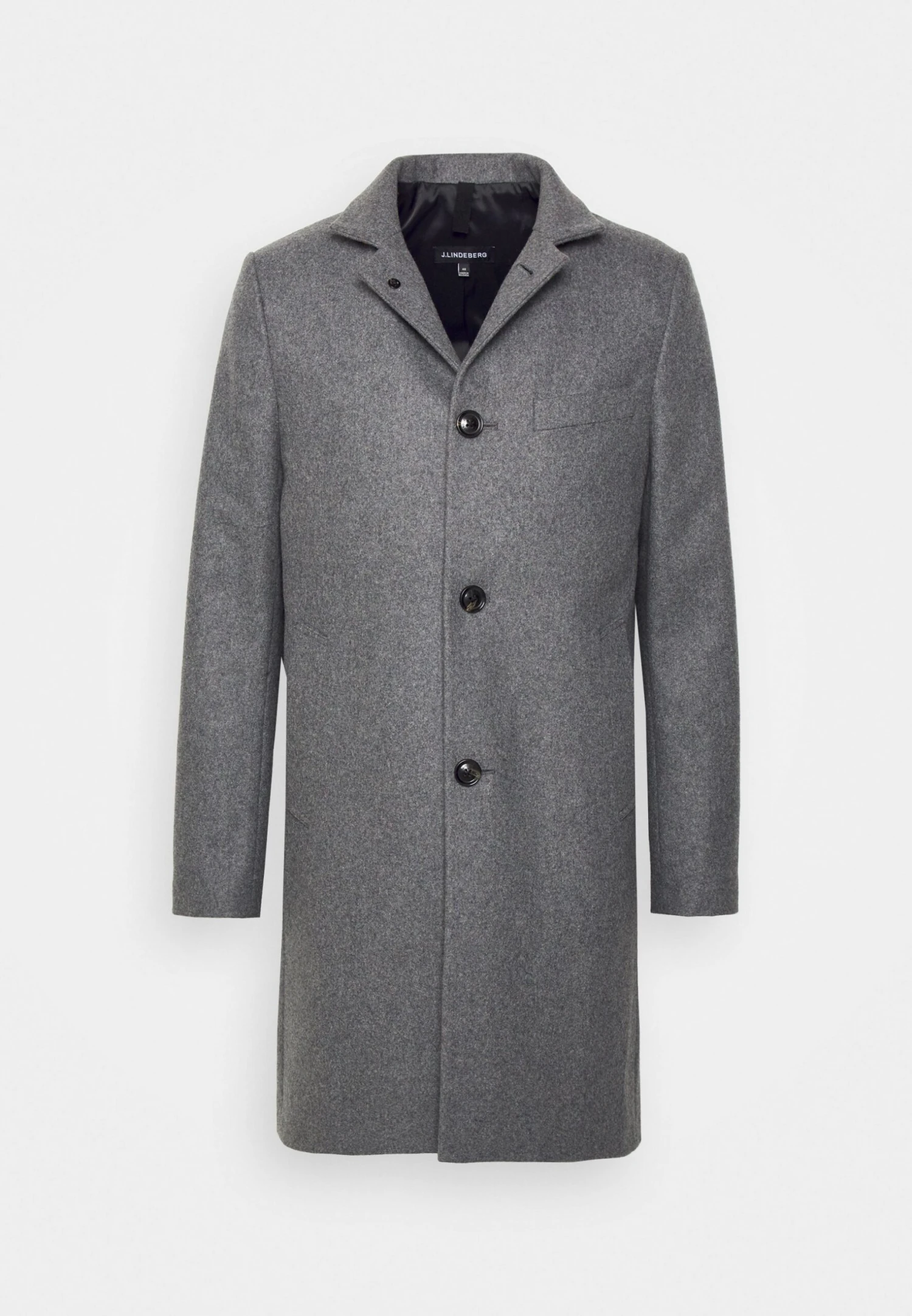 J.Lindeberg Holger Melton Coat - Mantel - Mid Grey Melange 9 J.Lindeberg Holger Melton Coat - Mantel - Mid Grey Melange - Afbeelding 7
