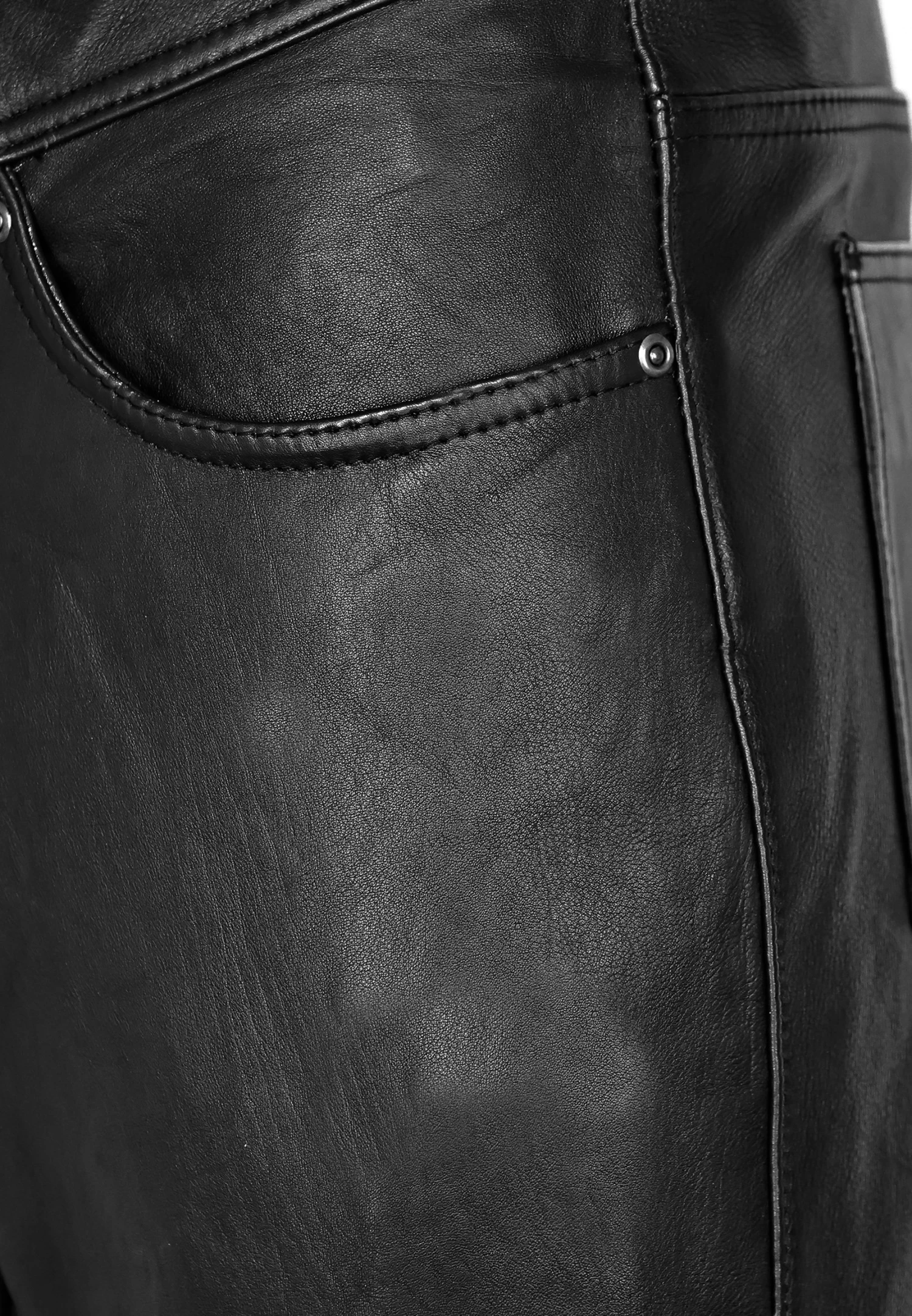 Leren Broek - Black 6 Leren Broek - Black - Afbeelding 4