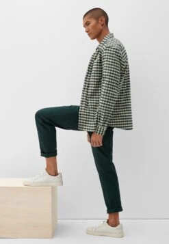 S.Oliver Geruit - Overhemd - Olivgrün -Jack and Jones Verkoopwinkel e0b01a8c150c4d259e6f201f8a7584ea