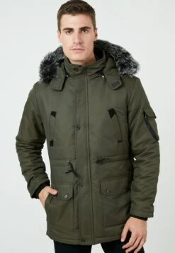 100 Removable Hooded - Winterjas - Khaki
