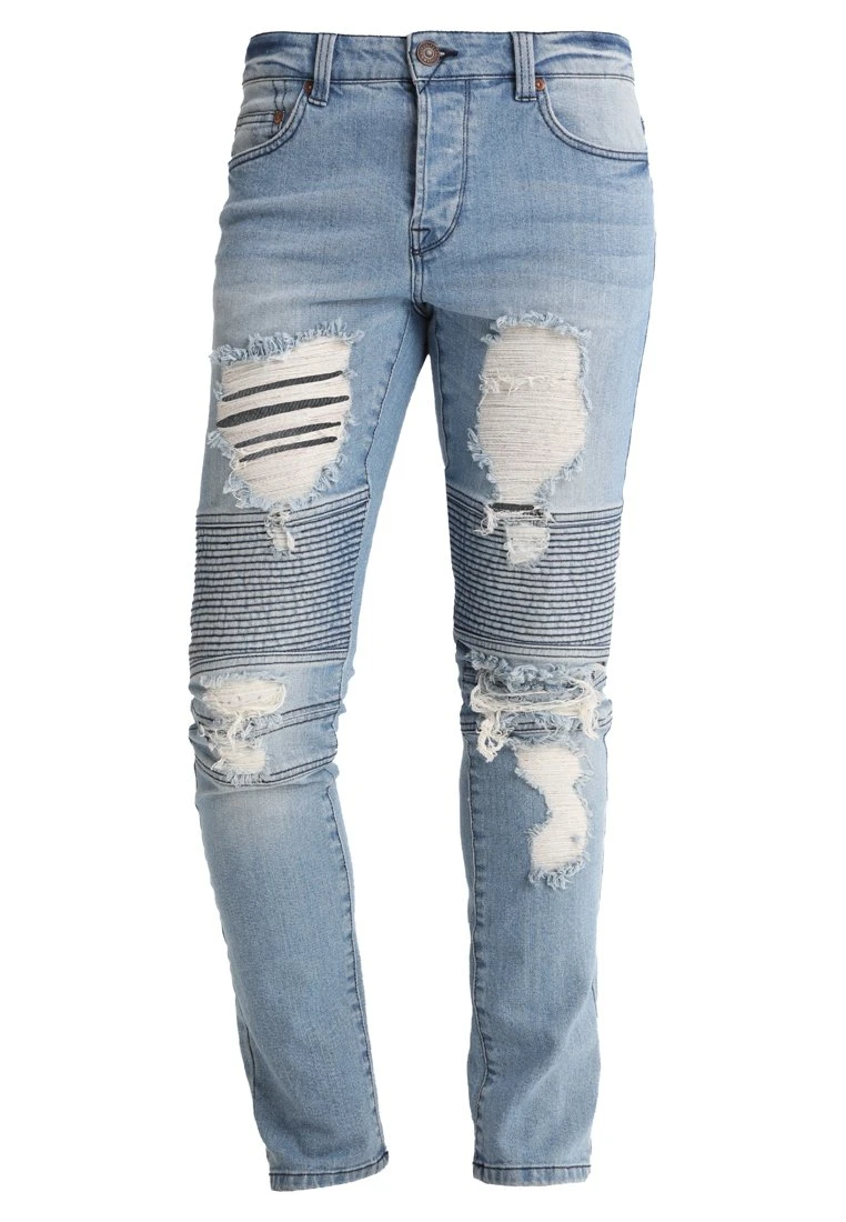 Only & Sons Onsspun Biker - Jeans Tapered Fit - Blue Denim 7 Only & Sons Onsspun Biker - Jeans Tapered Fit - Blue Denim - Afbeelding 5