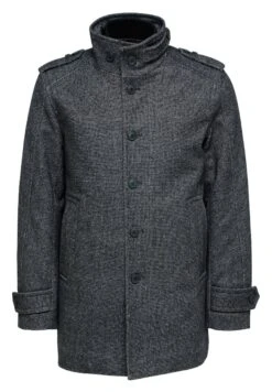 Selected Homme Slhnoah- Mantel - Dark Grey Pattern:Salt/Pepper -Jack and Jones Verkoopwinkel e33539f0f41149219d647a9f0456c656