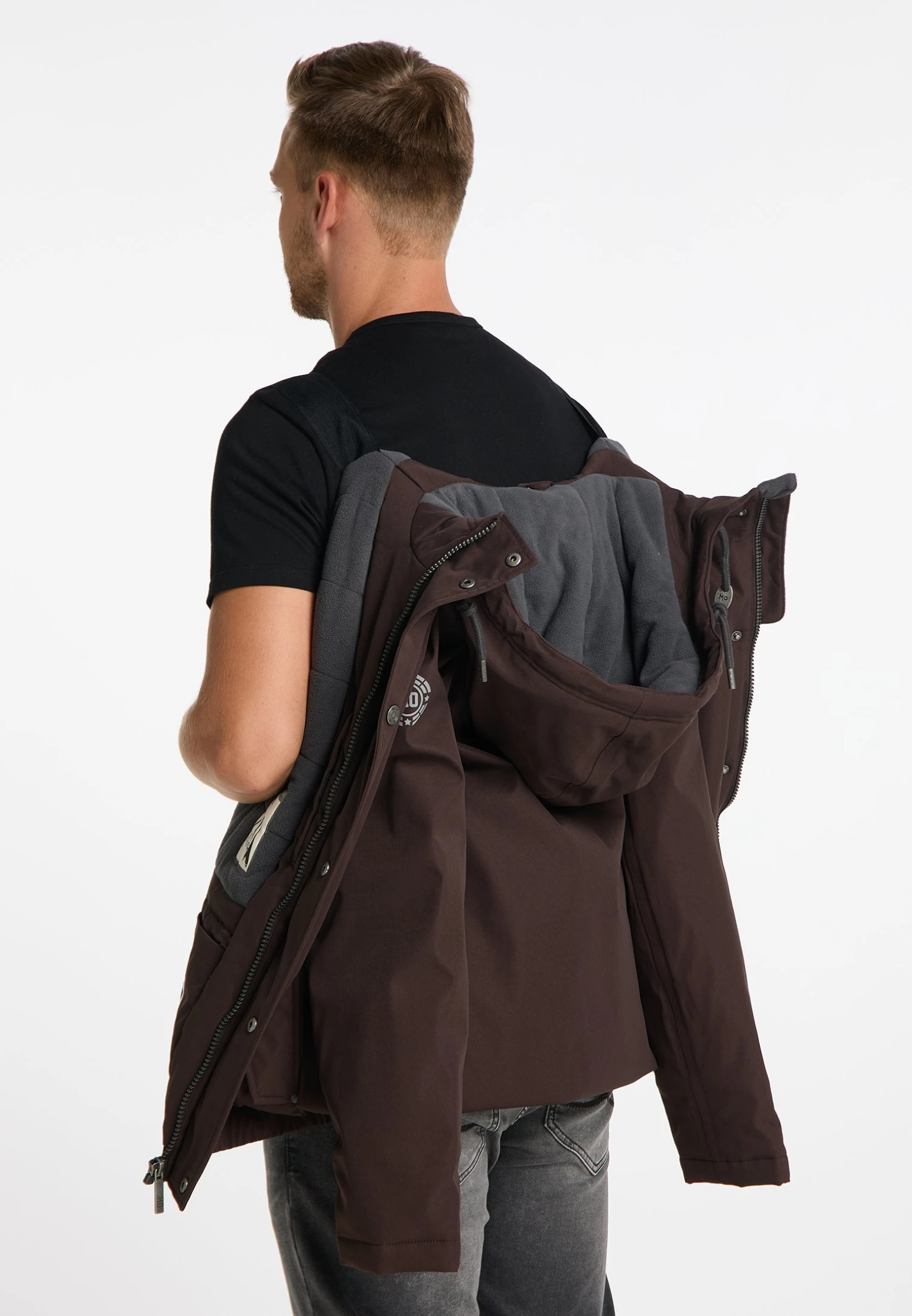 Mimo - Winterjas - Dunkelbraun 6 Mimo - Winterjas - Dunkelbraun - Afbeelding 4