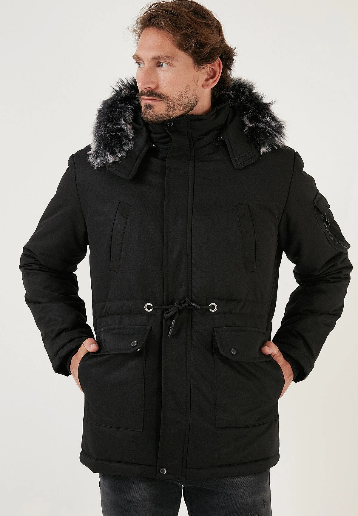 100 Removable Hooded - Winterjas - Black 6 100 Removable Hooded - Winterjas - Black - Afbeelding 4