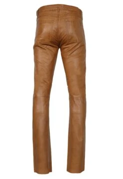 Slim Fit - Leren Broek - Cognac -Jack and Jones Verkoopwinkel e42ae104f04b4efc943a1916a08e328c
