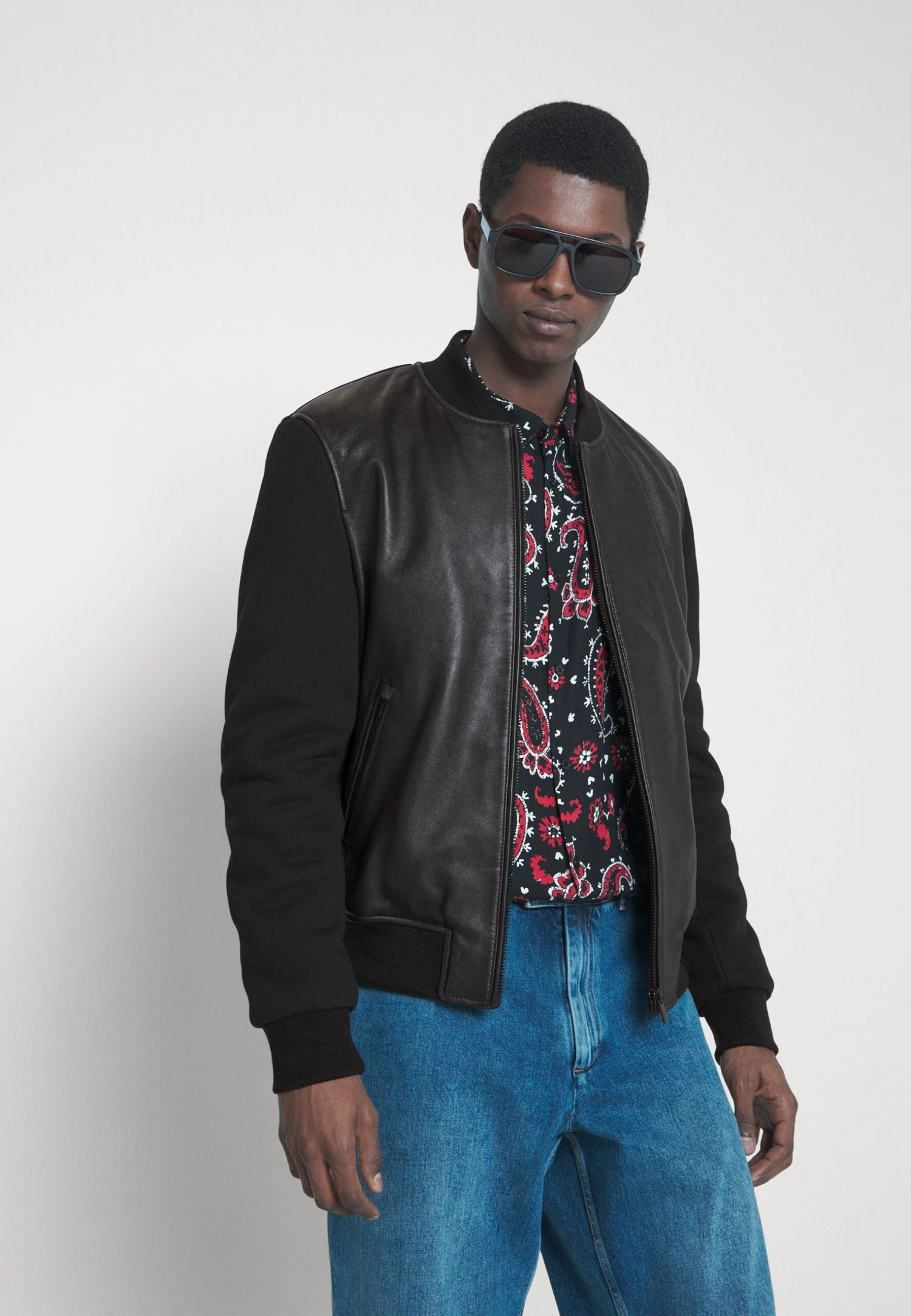 THE KOOPLES Blouson Cuir - Bomberjacks - Black 6 THE KOOPLES Blouson Cuir - Bomberjacks - Black - Afbeelding 4