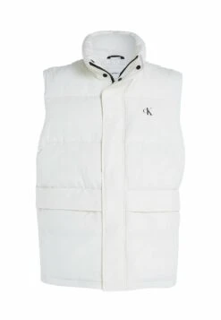Calvin Klein Jeans Crinkle Puffer Gilet - Bodywarmer - Ivory -Jack and Jones Verkoopwinkel e7604bb3db5a461b8bdf3afef96782e6