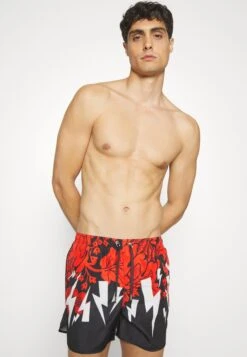 Neil Barrett Slim Havaiianas Bolts Swim- Zwemshorts - Black/Red -Jack and Jones Verkoopwinkel e790f67bf5104d58b5b9245da03b26f8