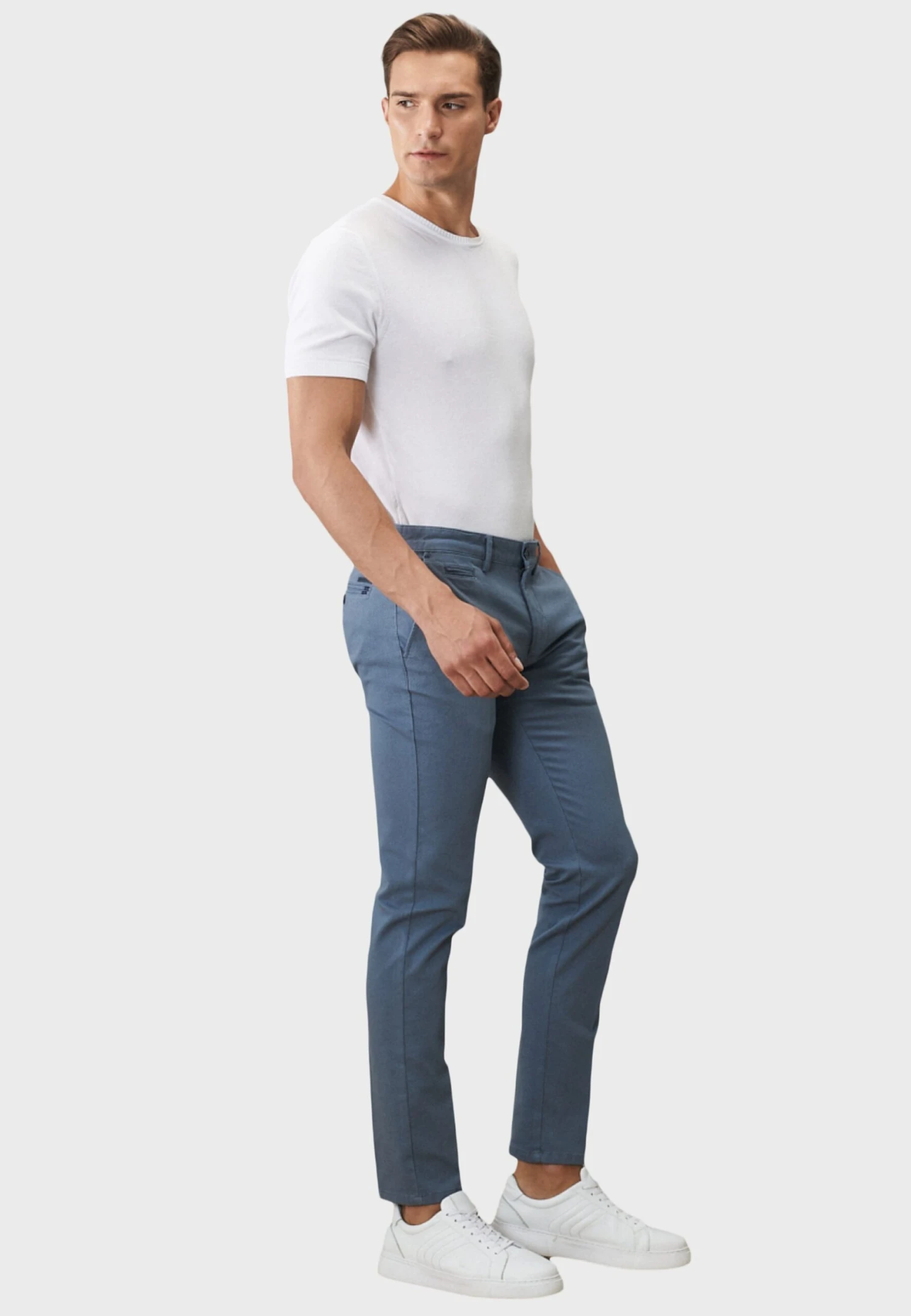 Slim Fit- Chino - Oil 4 Slim Fit- Chino - Oil - Afbeelding 2