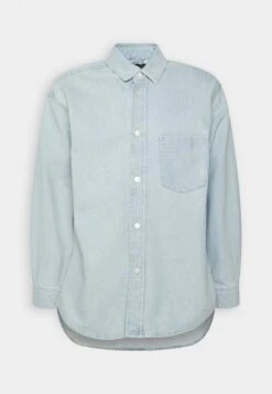 Marc O'Polo DENIM Overshirt Longsleeve Collar Patch Pocket - Halflange Jas - Fresh Bleached Cobalt Blue -Jack and Jones Verkoopwinkel e8a74727518440a3b2a1f903c7fad27c