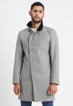 Only & Sons Onsoscar Coat - Mantel - Light Grey Melange