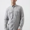 French Connection Long Sleeve Casual- Overhemd - Light Grey Melange -Jack and Jones Verkoopwinkel ec24f6f645ac4feea4b0e092fb0e9a41