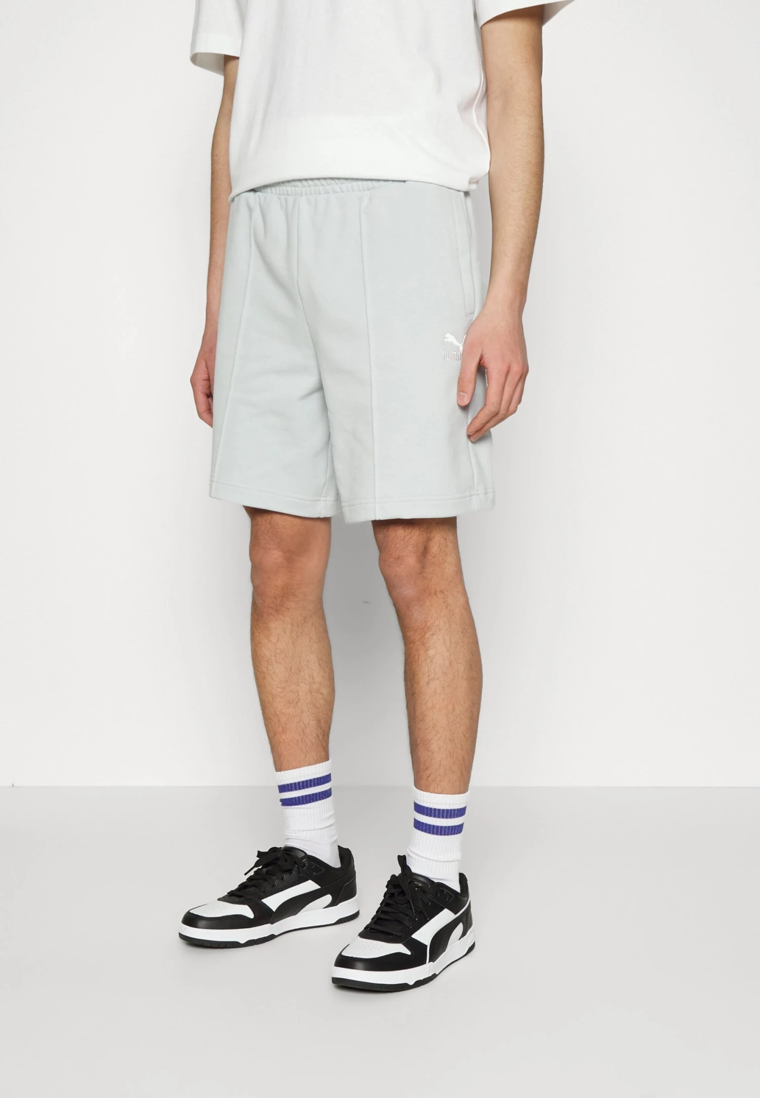 Puma Classics Pintuck- Shorts - Platinum Gray 6 Puma Classics Pintuck- Shorts - Platinum Gray - Afbeelding 4