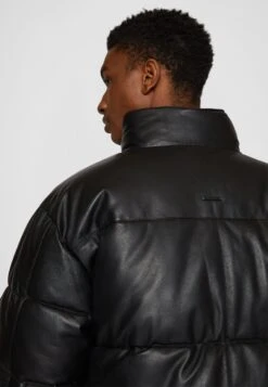 Denver Puffer - Leren Jas - Black -Jack and Jones Verkoopwinkel eddb0bb69df0423da0fbbf2e0c918173