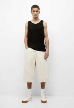 PULL & BEAR Baggy Fit Extra Wide-Leg-Bermuda - Jeansshort - Beige -Jack and Jones Verkoopwinkel ee6171b960024736b531186a62f8e53e