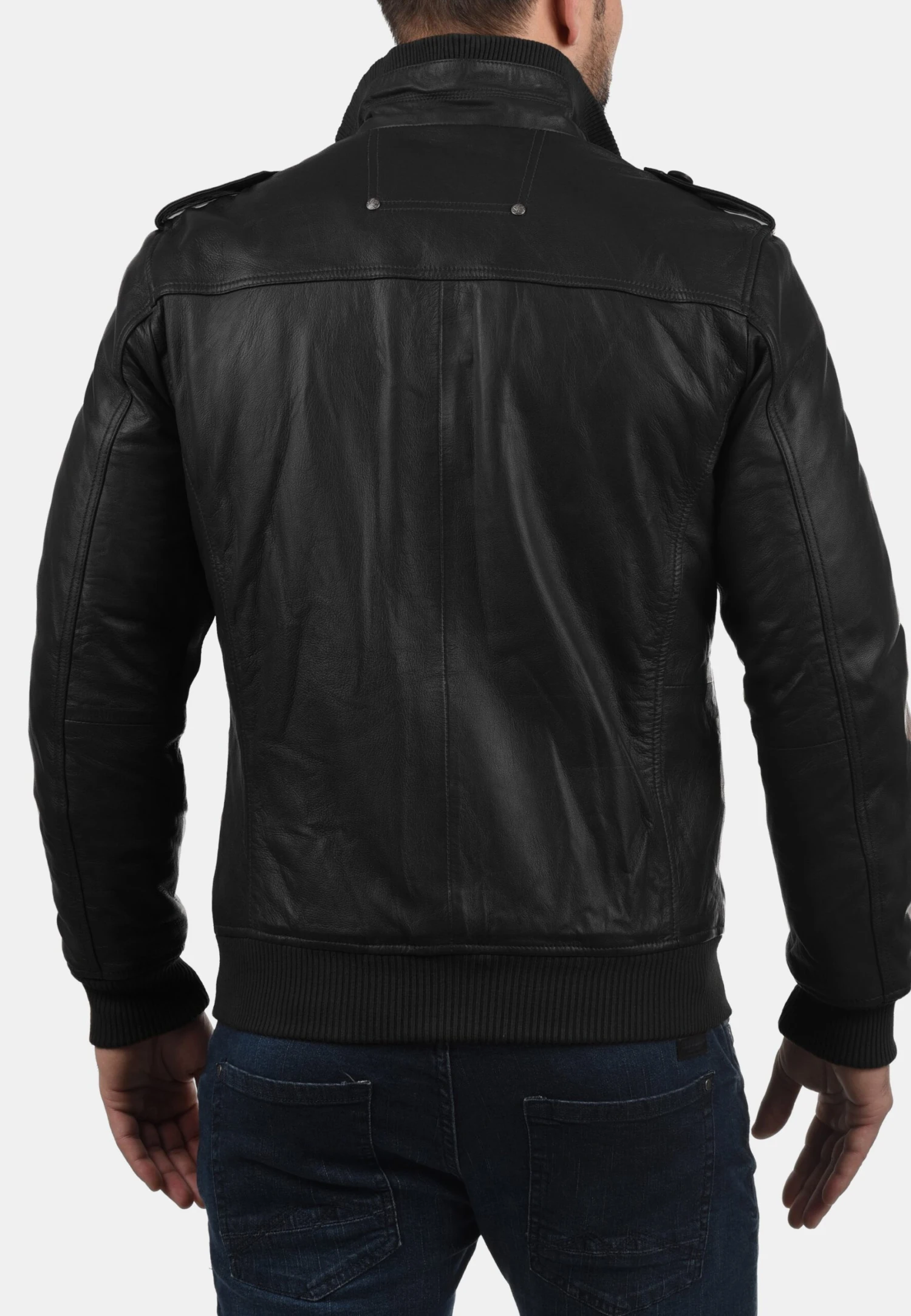 Solid Sdcamash - Leren Jas - Black 4 Solid Sdcamash - Leren Jas - Black - Afbeelding 2