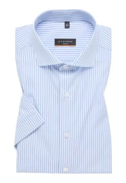 Eterna Kurzarmhemd - Overhemd - Blau -Jack and Jones Verkoopwinkel efb66a67f6e04fa885d7f6d9b0f35b0d