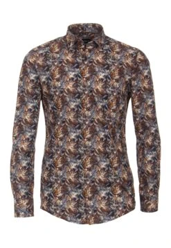 Venti Modern Fit - Overhemd - Braun