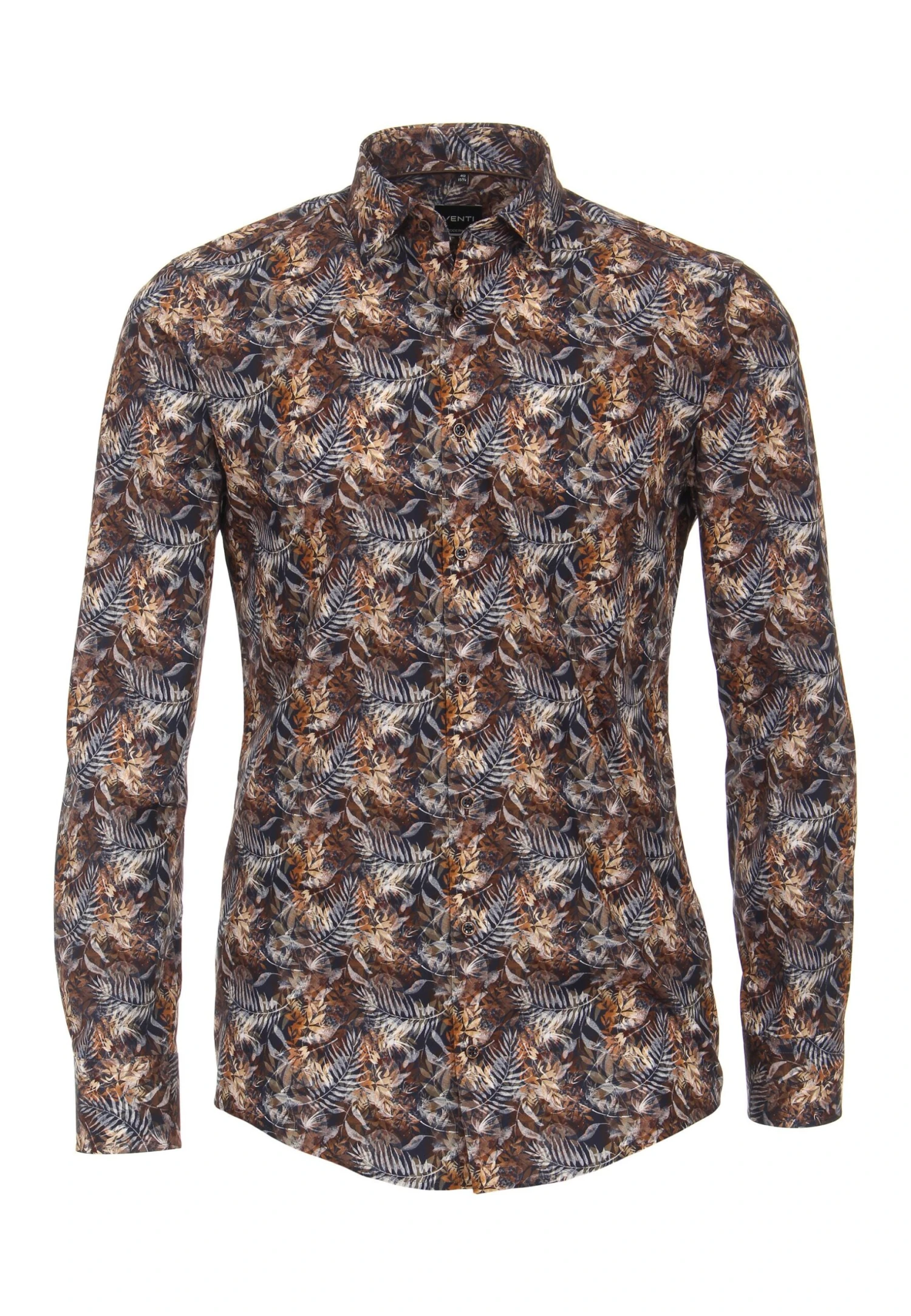 Venti Modern Fit - Overhemd - Braun 3 Venti Modern Fit - Overhemd - Braun