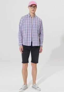 Painted Yarn- Overhemd - White/Navy Blue -Jack and Jones Verkoopwinkel f16e8ca685f24f70b236030540de700c