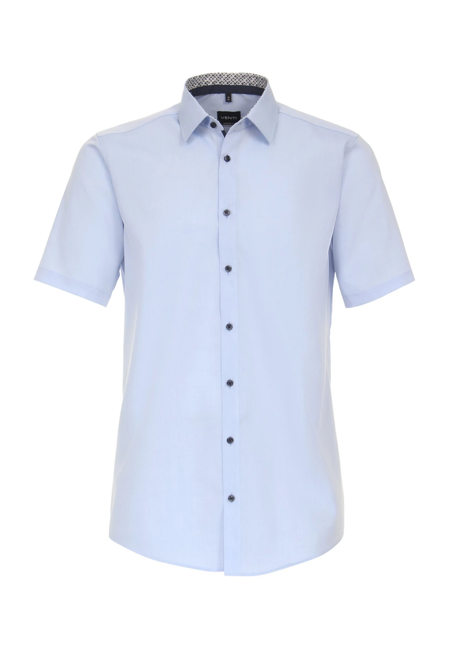 Venti Kurzarm Uni Modern Fit - Overhemd - Hellblau 3 Venti Kurzarm Uni Modern Fit - Overhemd - Hellblau