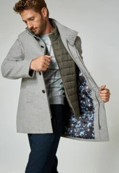 Next Signature Italian Rich With Removable Gile - Mantel - Light Grey -Jack and Jones Verkoopwinkel f1d7bb30c18d4dbba3688c707ed677c4