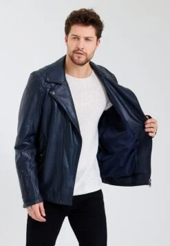 Leren Jas - Dunkelblau 12 Leren Jas - Dunkelblau -Jack and Jones Verkoopwinkel f21fdac346024d3cb6928e5558e75bff