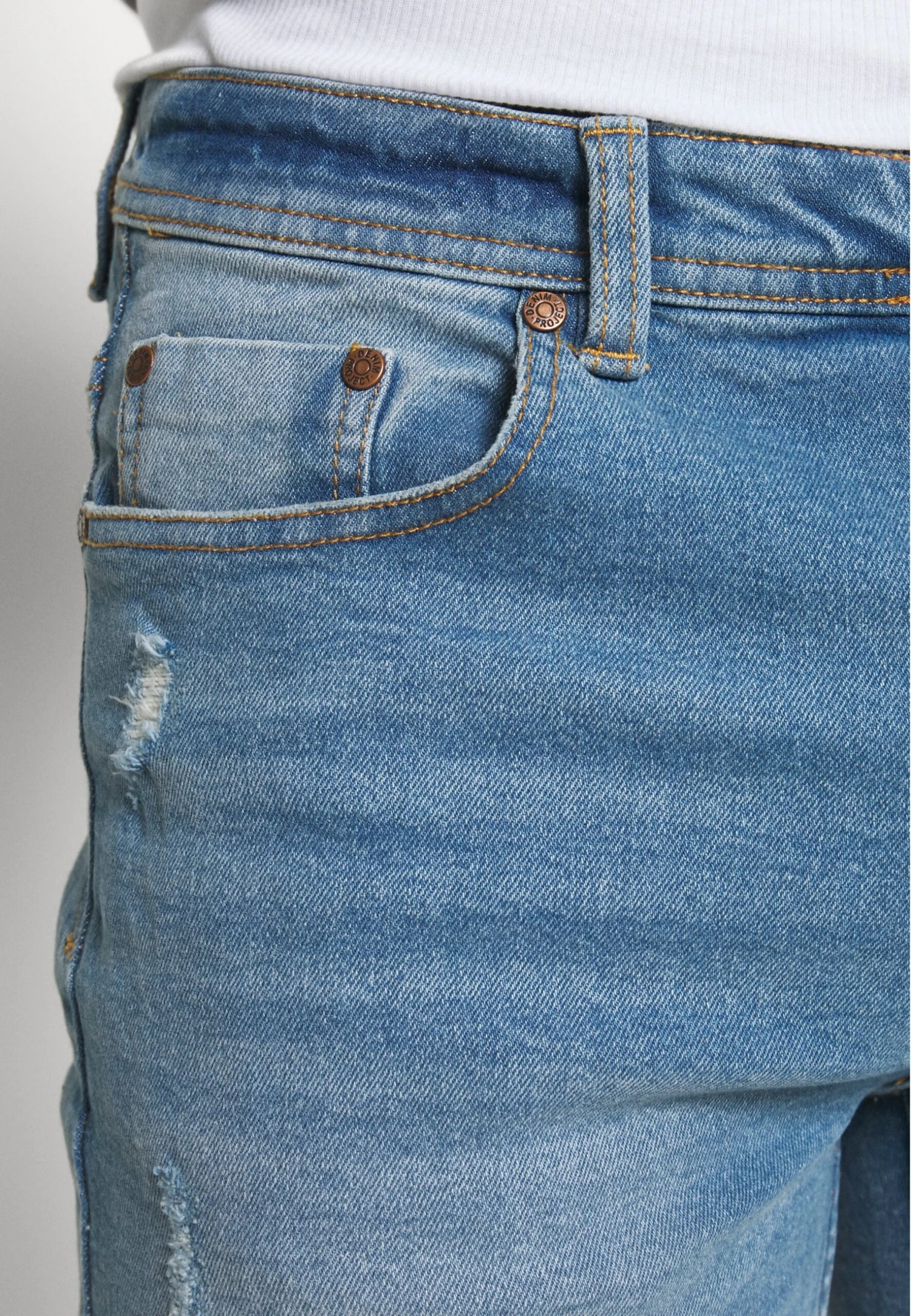 Denim Project Jeansshort - Blue Heavy 9 Denim Project Jeansshort - Blue Heavy - Afbeelding 7