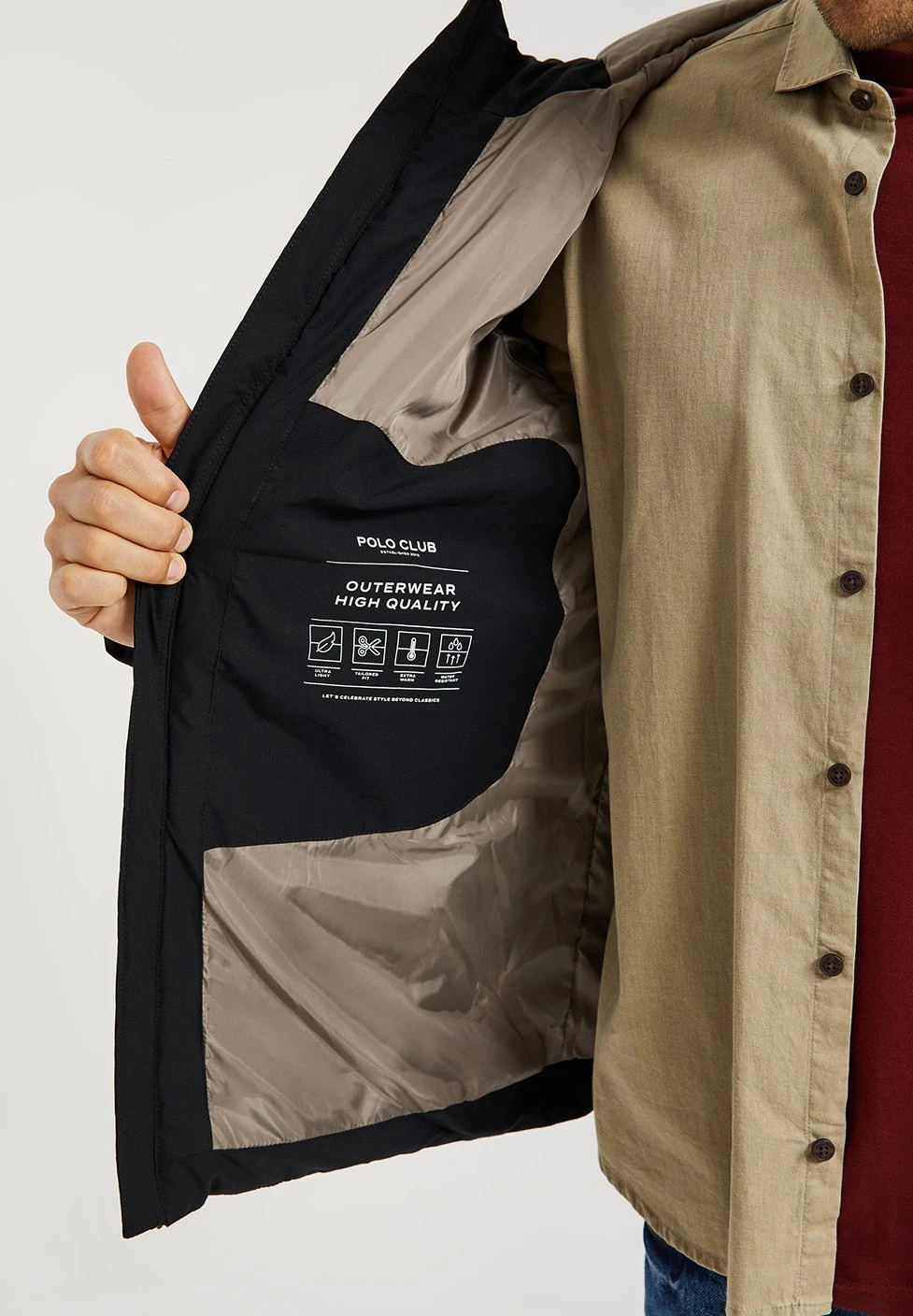 POLO CLUB Hooded Osvald - Winterjas - Black 7 POLO CLUB Hooded Osvald - Winterjas - Black - Afbeelding 5