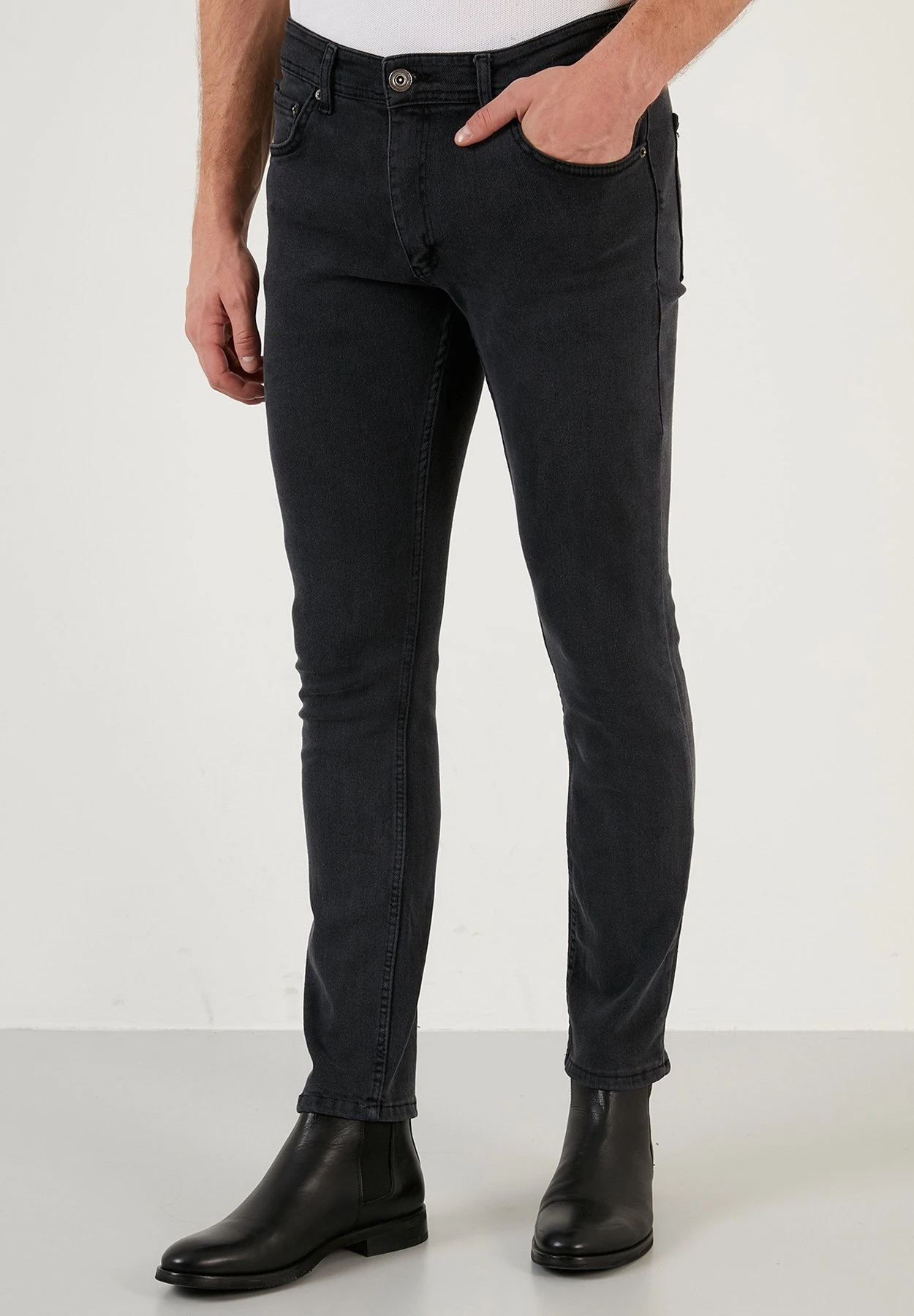 Slim Fit Jeans - Grey 7 Slim Fit Jeans - Grey - Afbeelding 5