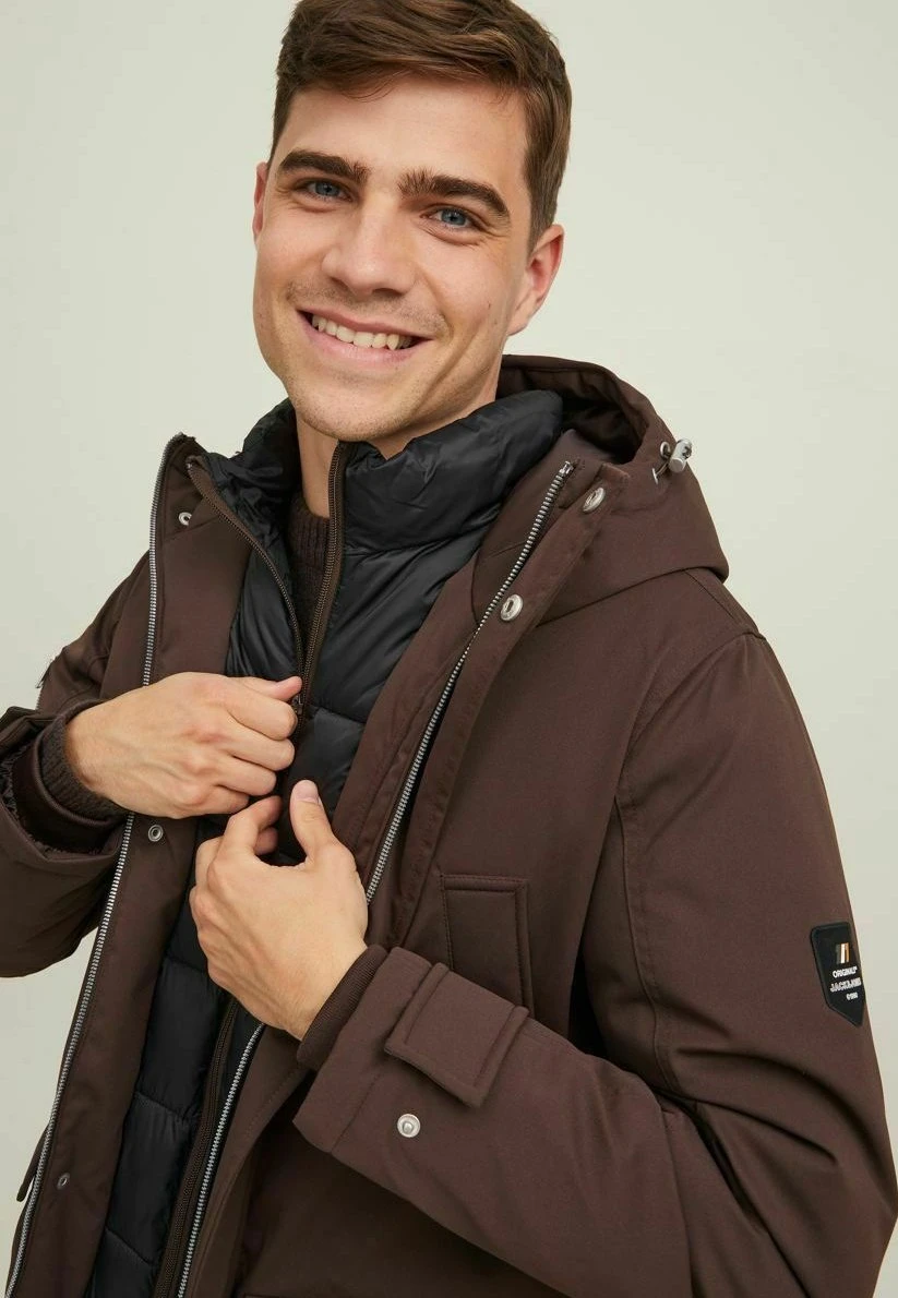 Jack & Jones Multi-Taschen - Parka - Seal Brown 8 Jack & Jones Multi-Taschen - Parka - Seal Brown - Afbeelding 6