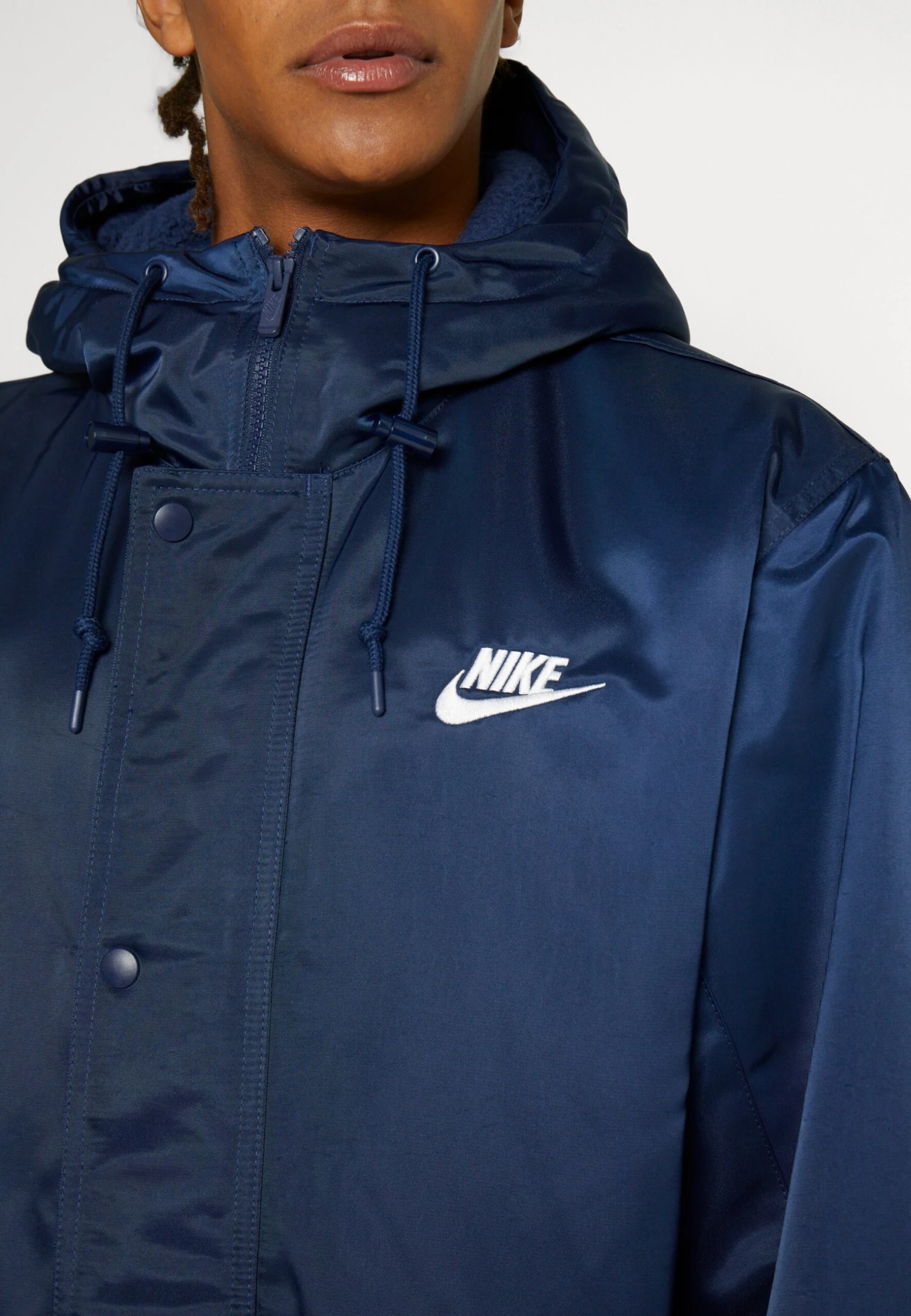 Nike Sportswear Club Stadium - Parka - Midnight Navy/White 9 Nike Sportswear Club Stadium - Parka - Midnight Navy/White - Afbeelding 7