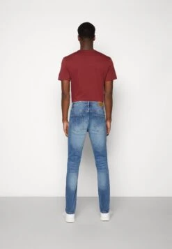 Denim Project Mr. Red Destroy - Slim Fit Jeans - Blue Denim -Jack and Jones Verkoopwinkel f40713391ac641abb86d8521509630bc
