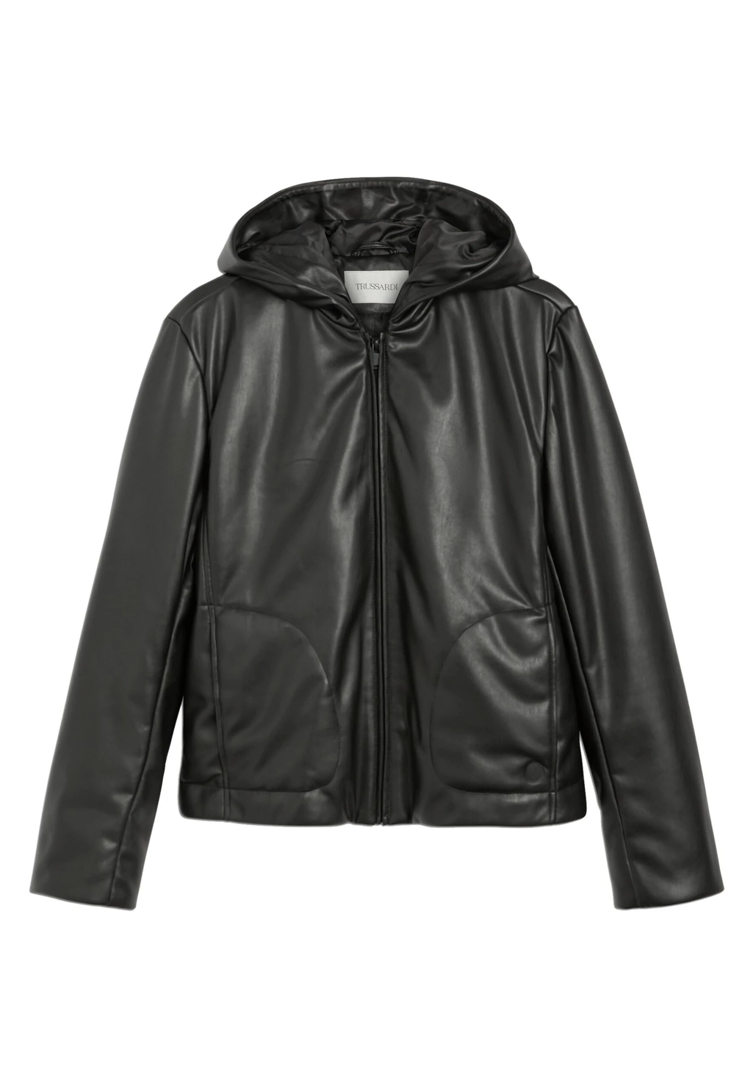 Trussardi Soft - Imitatieleren Jas - Black 6 Trussardi Soft - Imitatieleren Jas - Black - Afbeelding 4