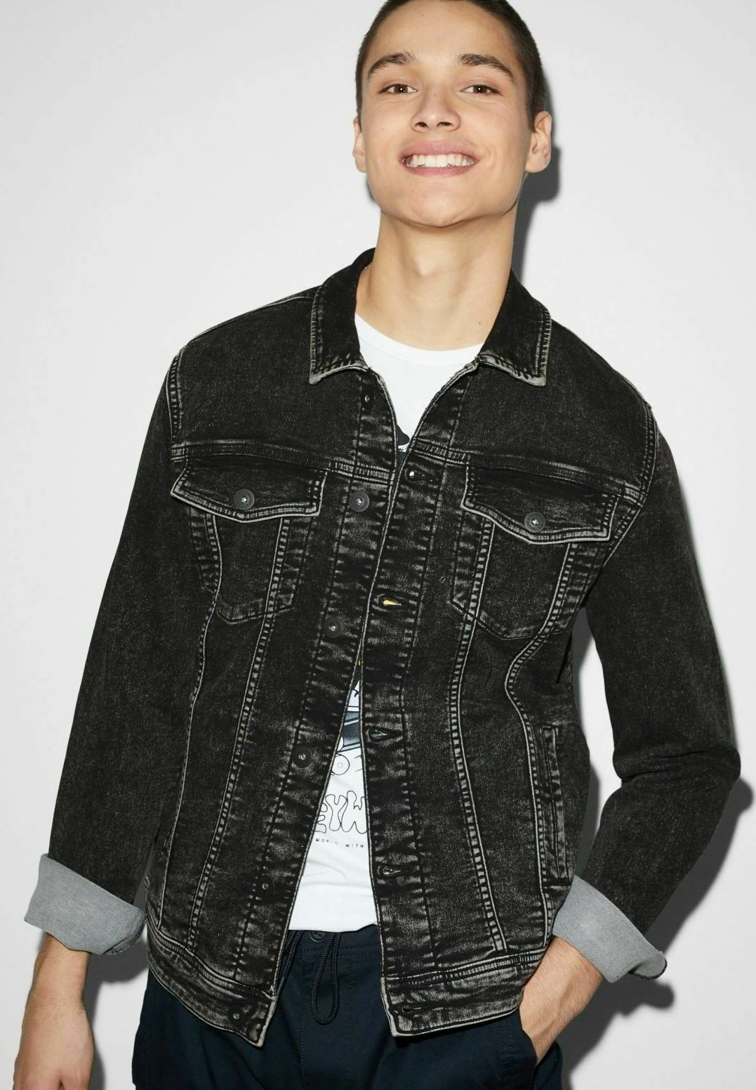 Spijkerjas - Denim Dark Gray 3 Spijkerjas - Denim Dark Gray