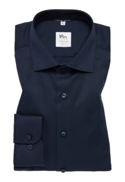 Eterna Unifarbenes Cover- Overhemd - Navy -Jack and Jones Verkoopwinkel f4c80c91b52d492b98d19013d7867732