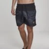 URBAN CLASSICS Block - Zwemshorts - Blk/Darkcamo