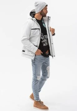 Quilted - Winterjas - White -Jack and Jones Verkoopwinkel f685579075f34a7380e2e49659526ccb
