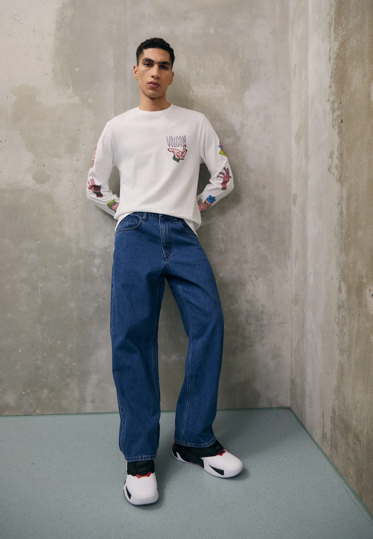 Volcom Billow - Relaxed Fit Jeans - Oliver Mid Blue 4 Volcom Billow - Relaxed Fit Jeans - Oliver Mid Blue - Afbeelding 2