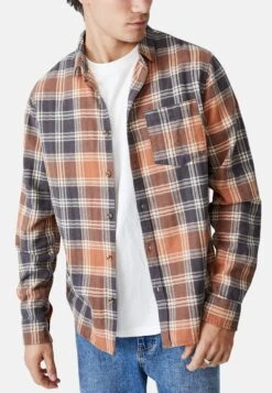 COTTON ON Camden Long Sleeve- Overhemd - Light Brown