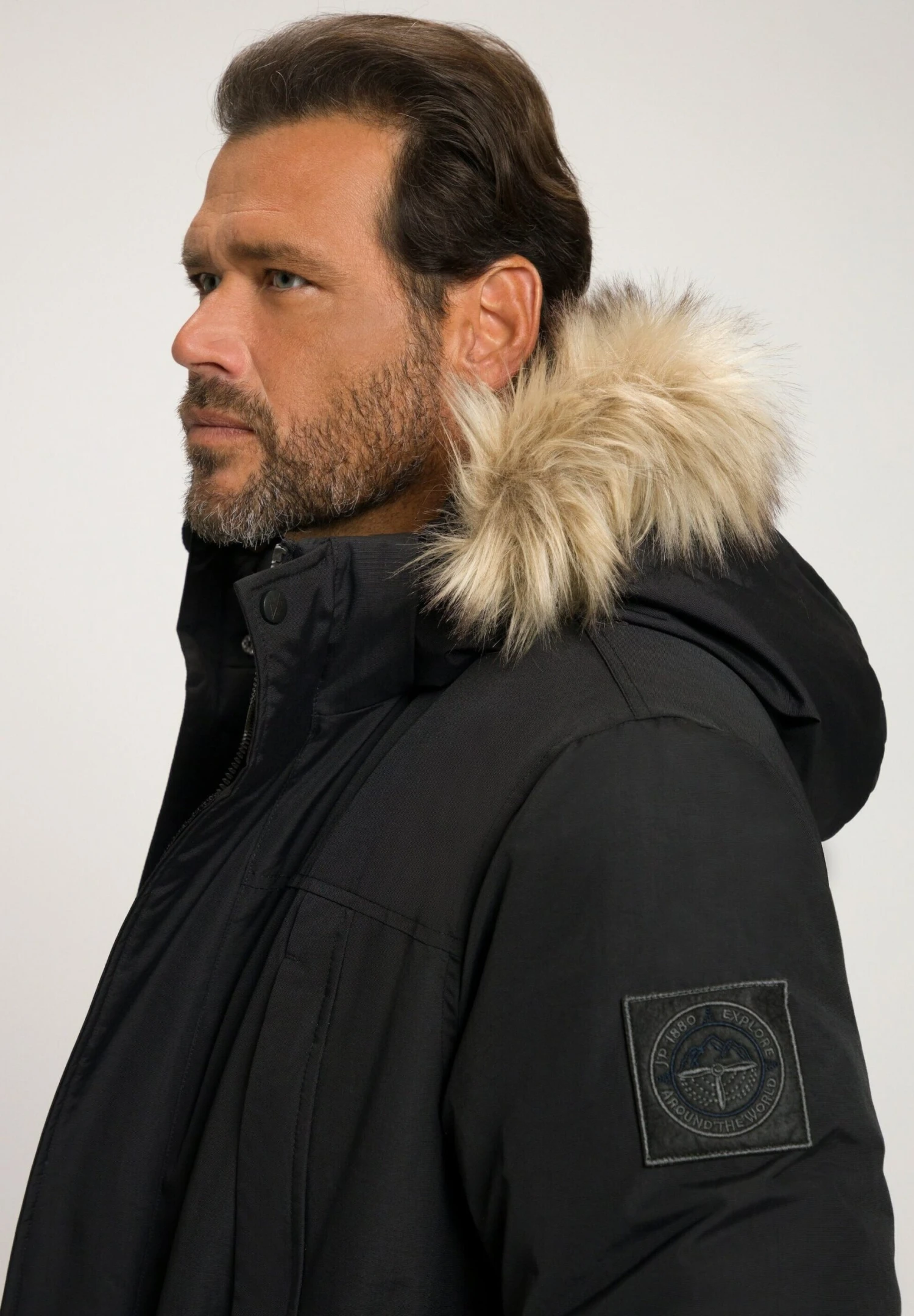 JP1880 With Hood - Parka - Black 4 JP1880 With Hood - Parka - Black - Afbeelding 2
