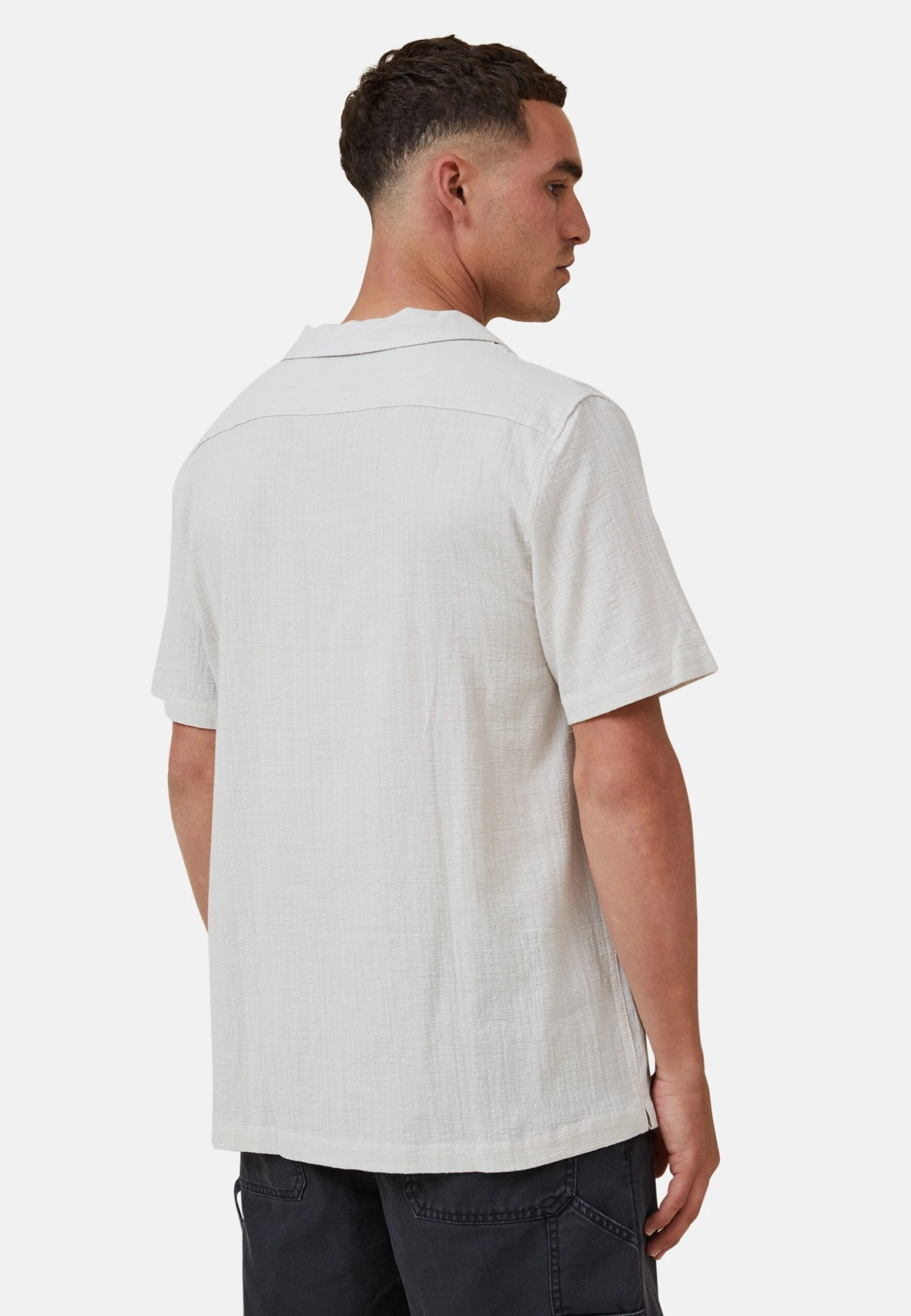 COTTON ON Riviera Short Sleeve- Overhemd - Beige 5 COTTON ON Riviera Short Sleeve- Overhemd - Beige - Afbeelding 3